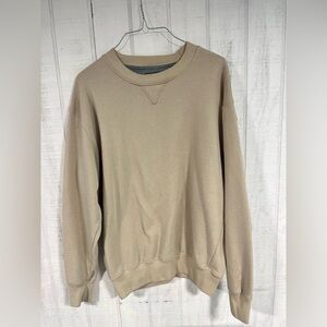 Starting point beige fleece crew neck